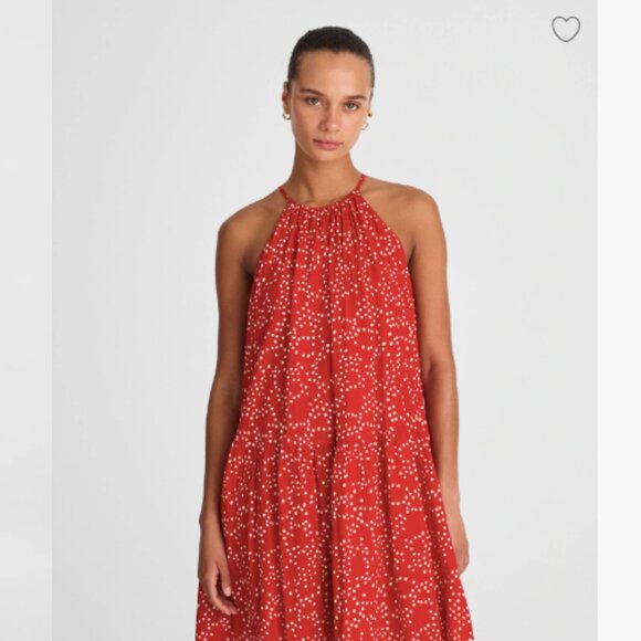 Madewell Drop-Waist Mini Dress in Dot NWT - Picture 2 of 4